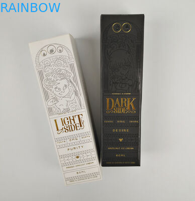 Kundenspezifischer faltbarer kleiner schwarzer heißer stempelnder Goldfolien-Geschenk-kosmetischer verpackender Papiergroßhandelsluxuskasten