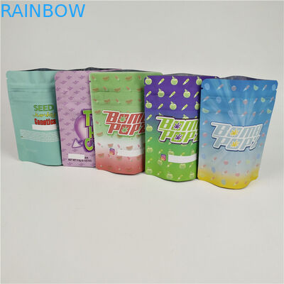 PMS-Geruch-Beweis-Unkraut Plastik sackt Folie lamellierte Taschen CBD mit Reißverschluss ein