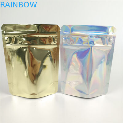 Geruch-Beweis-Tasche mit Reißverschluss Plastik-CMYK SGS 200g mit Fenster