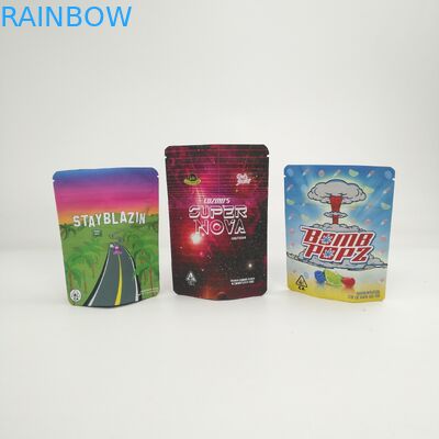 Kundengebundene Logo 3.5g 7g 14g 28g 1pound Plätzchen stehen oben Taschen für Hanf Runtz Kush Haze Herbs CBD