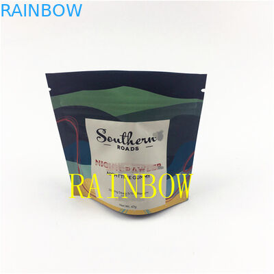 Kundenspezifische Druck-Trockenblume-Plätzchen edibles 3.5g 7g 28g, die Geruchbeweisplastik-Samenbeutel verpacken