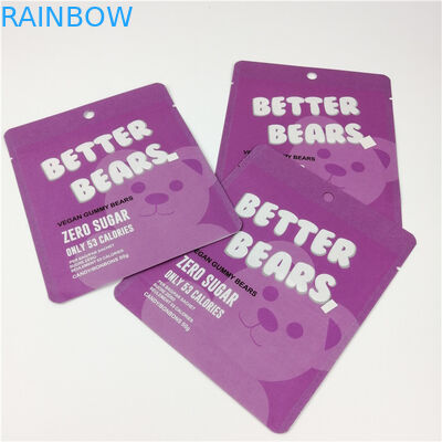 Bärn-Reißverschluss-Folien-Beutel MOPP der Plätzchen-gummiartiger CBD Edibles 200 Mikrometer