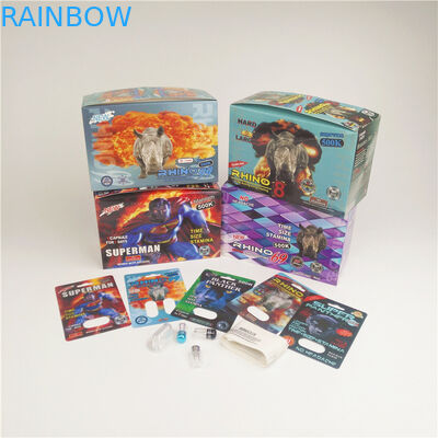 des Panther-90mic sexuelle der Pillen-3D Papier-Karten Karten-des Nashorn-3K 7K