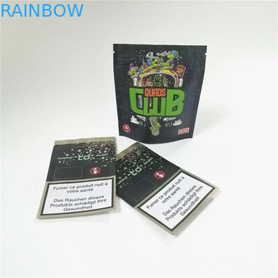 Folien-kindersichere Reißverschluss-Tasche CMYK 120mic SGS 14g 28g Plastik