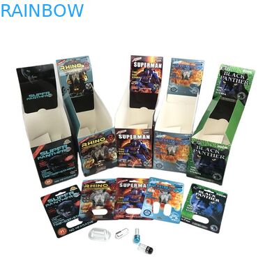 Blasen-Papier-Karte der Hologramm SGS-Sex-Pillen-Blasen-Karten-500k 3D mit Schaukarton