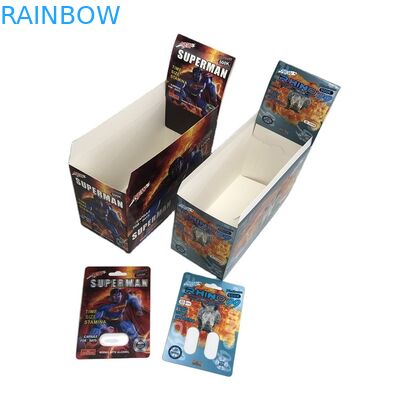 Blasen-Papier-Karte der Hologramm SGS-Sex-Pillen-Blasen-Karten-500k 3D mit Schaukarton