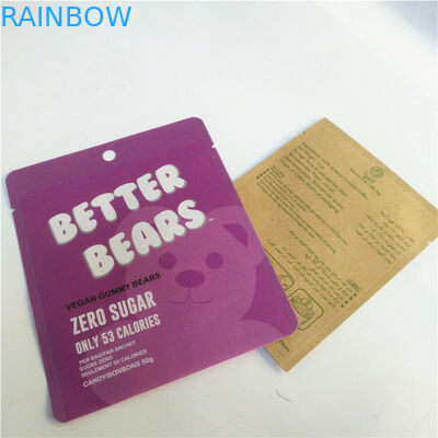 Flacher Imbiss-Verpackentasche Cmyk VMPET 1.2C NY 1.5C für Plätzchen-Süßigkeit