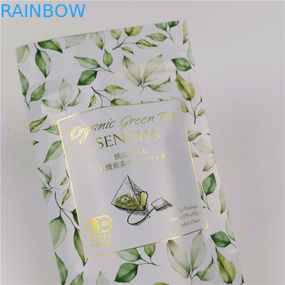 Aluminiumfolie-Tee-Beutel 120mic MOPP CMYK ISO VMPET stehen oben Reißverschluss-Tasche