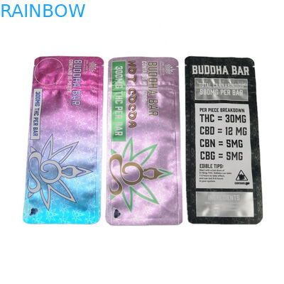 SGS 120mic MOPP Kinderbeständige Süßigkeit Edibles Plastik-Taschen-500mg VMPET