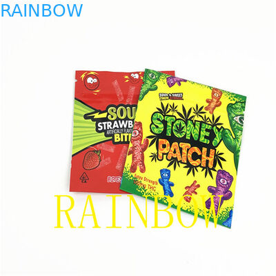 Heißsiegel Plastik 100mic Edibles CMYK vereiteln Beutel-Süßigkeiten 80x100mm VMPET