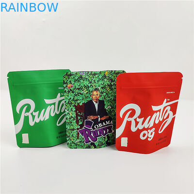 Plätzchen Plastik Mopp 180mic 3.5g sackt SGS-HAUSTIER Geruch-Beweis-Reißverschluss-Taschen ein