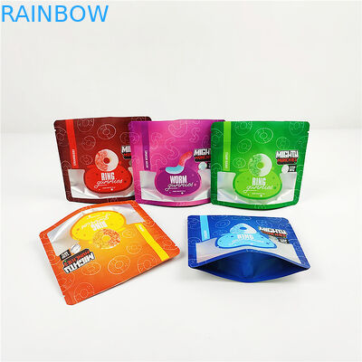 Verpackenmatt-CBD Plastik tasche 28g 80mic 1/4oz CMYK Plastik Tasche FSC