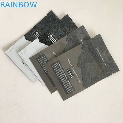 Geruch-Beweis-Stand herauf Beutel-Plastik-Taschen mit Blumen-mit Reißverschluss Plastikbeuteln des Hanf-1g mit Aufhänger-Loch-klarem Fenster