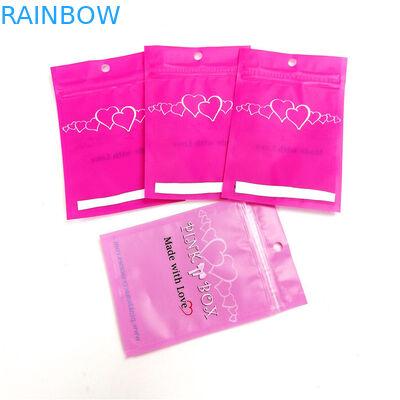 Gewohnheit druckte klaren Schmuck Plastik Matte Packaging Bags For Hair Accesaories/Schmuck/Ausrichtungstransporte/Armbänder
