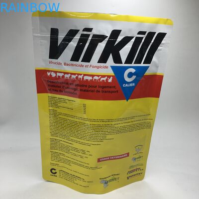 Stand herauf das Mittel lamellierte Aluminiumfolie-Molkeprotein-Pulver-Nahrungsmittelspeicher-Verpacken sackt Pulver-Taschen der Nahrung1kg mit Reißverschluss ein