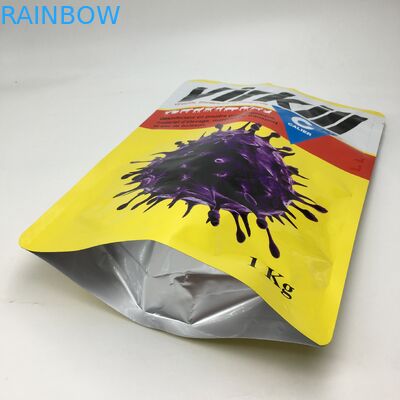 Stand herauf das Mittel lamellierte Aluminiumfolie-Molkeprotein-Pulver-Nahrungsmittelspeicher-Verpacken sackt Pulver-Taschen der Nahrung1kg mit Reißverschluss ein