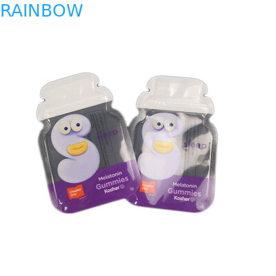 Unregelmäßige Form-kundenspezifisches Logo Cb Edible Gummy Bags-Beutel-Großhandelsplastikverpacken mit Reißverschluss