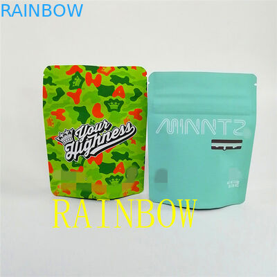 Schwarz-Matte Child Proof Zipper Packaging-Tasche der leichten Berührung 3.5g/Unkraut-Stand herauf Beutel-Verpackentasche