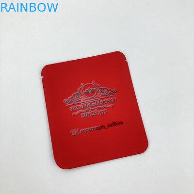 NIEDRIGES MOQ 500pcs, das essbare Plastik das kundenspezifische Druckfolientaschenverpacken einsackt, sackt Nahrung für trockenen Safrankrokus und -tee ein