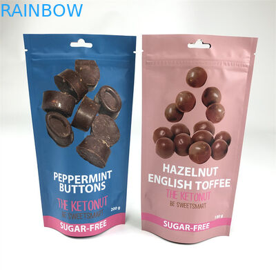 Reißverschluss CMYK 110mic stehen oben Beutel Edibles-Hanf-Kind prüfen Plastik-Taschen