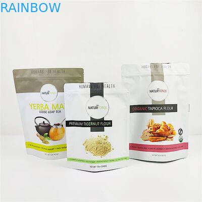 100mic CMYK Kunststoffgehäuse-Beutel-Getreide ISO-Gravüre Plastik stehen oben Beutel