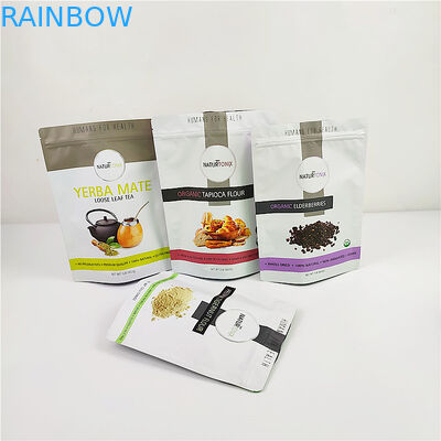 100mic CMYK Kunststoffgehäuse-Beutel-Getreide ISO-Gravüre Plastik stehen oben Beutel