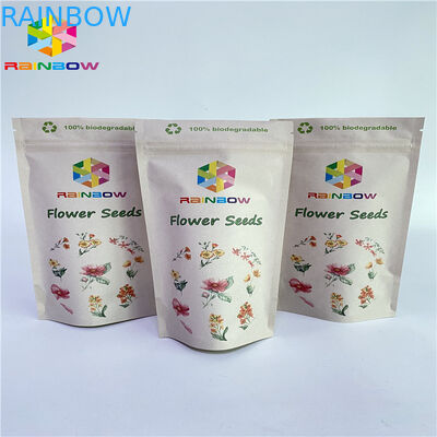 Kraftpapier-Tasche mit Reißverschluss Vmpet PAs 1.5c 80mic lamellierte Nuss-Verpackentaschen