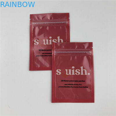 Gravüren-Plastik-Reißverschluss-Tasche 0.7c Al With Clear Front Window 120mic MOPP