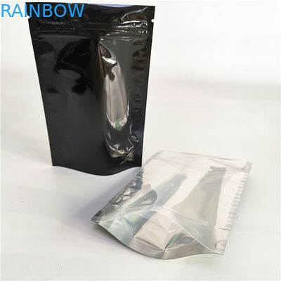 Kleine schwarze Aluminiumfolie-Kaffee-Bean Plastic Pouches Zipper Packaging-Taschen