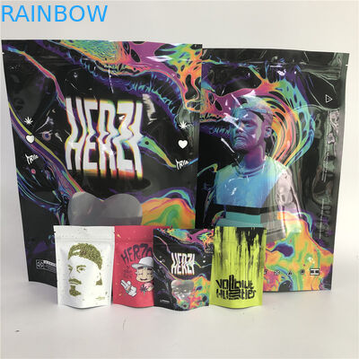 Kundenspezifische Drucksamen-Unkräuter rauchen die Zigarren-Verpackung, die Amber Leaf Tobacco Pouch verpackt, die /Blunt Verpackenbeutel einwickeln