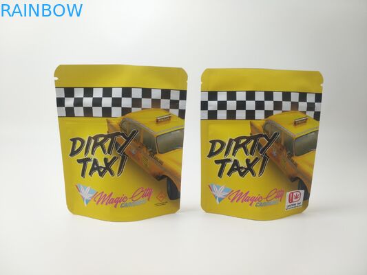 4X6 bewegt Plastik Schritt für Schritt fort Taschen, die mit Reißverschluss gezeichnete Schweizer Unkräuter THC CBD vereiteln