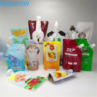 Flüssiger Beweistüllenplastikbeutel Plastik sackt Großhandels für Saftsäuglingsnahrungsmilchtee Nahrungsmittelbeutel-Verpackenpakete ein