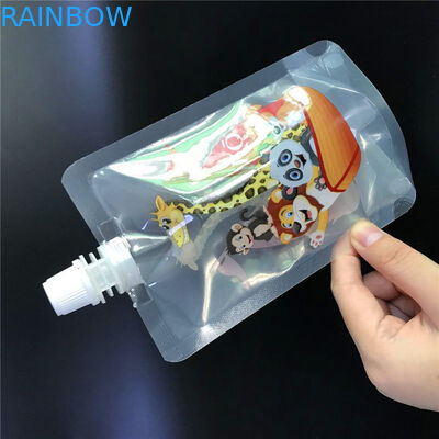 Flüssiger Beweistüllenplastikbeutel Plastik sackt Großhandels für Saftsäuglingsnahrungsmilchtee Nahrungsmittelbeutel-Verpackenpakete ein