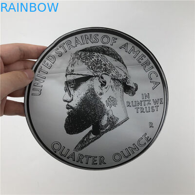 Leichte Berührung, die Plastik-3.5g Plastik verpackt, sackt gestempelschnittene unregelmäßige Beutel mit Runde mit Reißverschluss formen Beutel der Plätzchen-7g ein