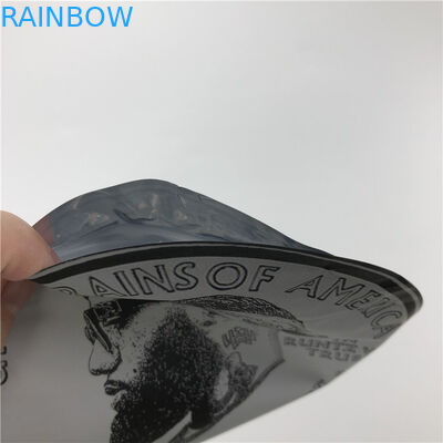 Leichte Berührung, die Plastik-3.5g Plastik verpackt, sackt gestempelschnittene unregelmäßige Beutel mit Runde mit Reißverschluss formen Beutel der Plätzchen-7g ein