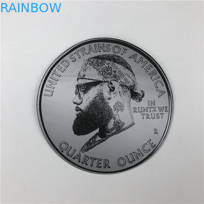 Leichte Berührung, die Plastik-3.5g Plastik verpackt, sackt gestempelschnittene unregelmäßige Beutel mit Runde mit Reißverschluss formen Beutel der Plätzchen-7g ein