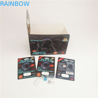 Pillen-Nashorn-Kapsel bedecken verpackendes Recyclingpapier 200mic des Papierkarten-Nashorn-7 mit Blasen