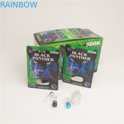 Nashorn-Sex-Pillen-Karte 200mic Libigrow 3d bedecken lentikulare Papierkarten mit Blasen