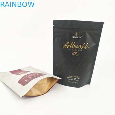 Wiederversiegelbarer Reißverschluss-Beutel-feuchtigkeitsfestes Kraftpapier OPP CMYK MOPP AL