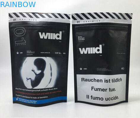 Taschen-mit Reißverschluss essbare verpackende UVstelle MOPP CMYK Nahrung-Runtz Plastik Gravüre