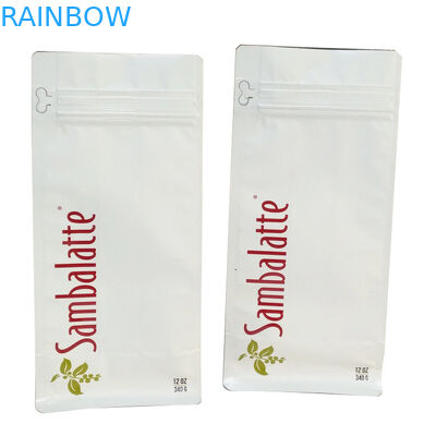 Entgasungsflache untere Reißverschluss-Tasche ventil-Matte Coffee Pouchs 110mic CMYK MOPP