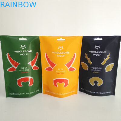 Taschen-Biltongue-MOPP kindersicheres Plastik Trockenfleisch vom Rind, 110 Mikrometer verpackend