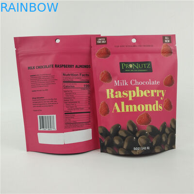 Essbarer Plastikbeutel VMPET CMYK siegelte Schokoladen-Nüsse abbricht 1.2C heiß