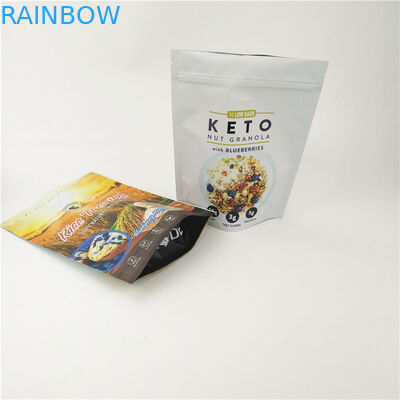 Wiederversiegelbare Plastik bereifte Tasche CMYK CPP stehen oben Doypack-Reißverschluss 120mic MOPP