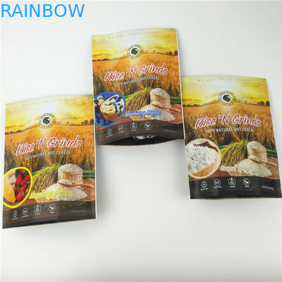 Wiederversiegelbarer CMYK-Farb-Plastik-Reißverschluss sackt 200mic stehen herauf Reißverschluss-Beutel ein