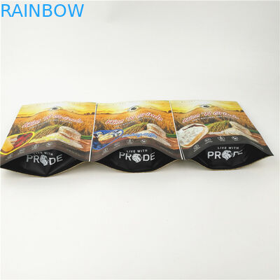 Wiederversiegelbarer CMYK-Farb-Plastik-Reißverschluss sackt 200mic stehen herauf Reißverschluss-Beutel ein