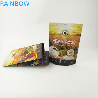 Wiederversiegelbarer CMYK-Farb-Plastik-Reißverschluss sackt 200mic stehen herauf Reißverschluss-Beutel ein