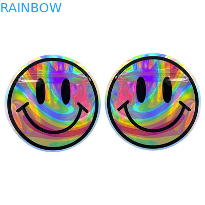 Runde Aluminiumfolie Plastik des Kreis-3.5g sackt unregelmäßige Form-Geruch-Beweis ein