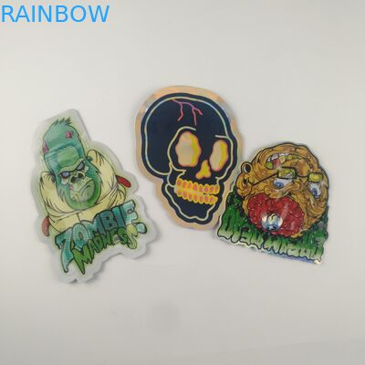 Gummies Jelly Cannabis Plastic Pouches Packaging stempelschnitt kundenspezifische Reißverschluss-Taschen 3.5g