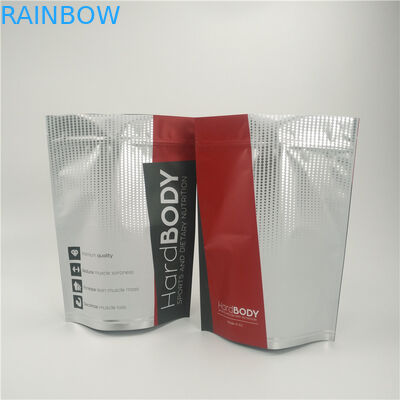 Die Hanf-Plastikbeutel, die Nahrung verpacken, stehen oben Reißverschluss-Tasche